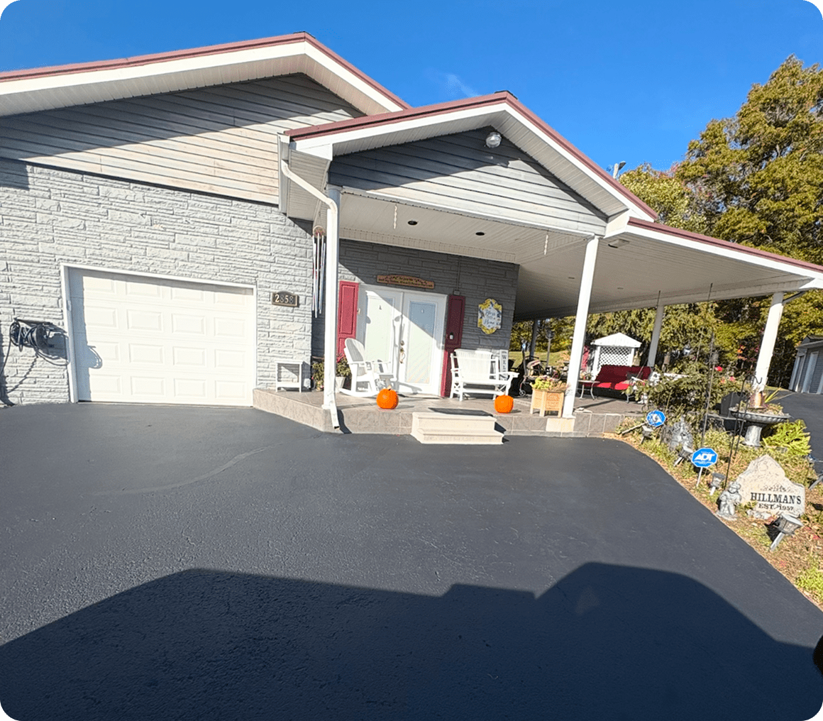 Modern house under clear blue sky